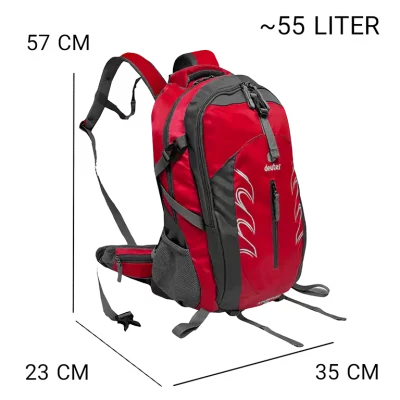 کوله پشتی کوهنوردی ضد آب DEUTER مدل DTR1222 حجم 55 لیتری